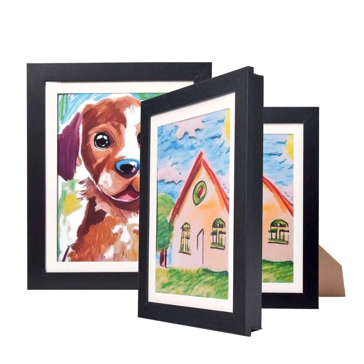 Magnetic Kids Art Frame for Photos, Drawings and Posters-white G3288A