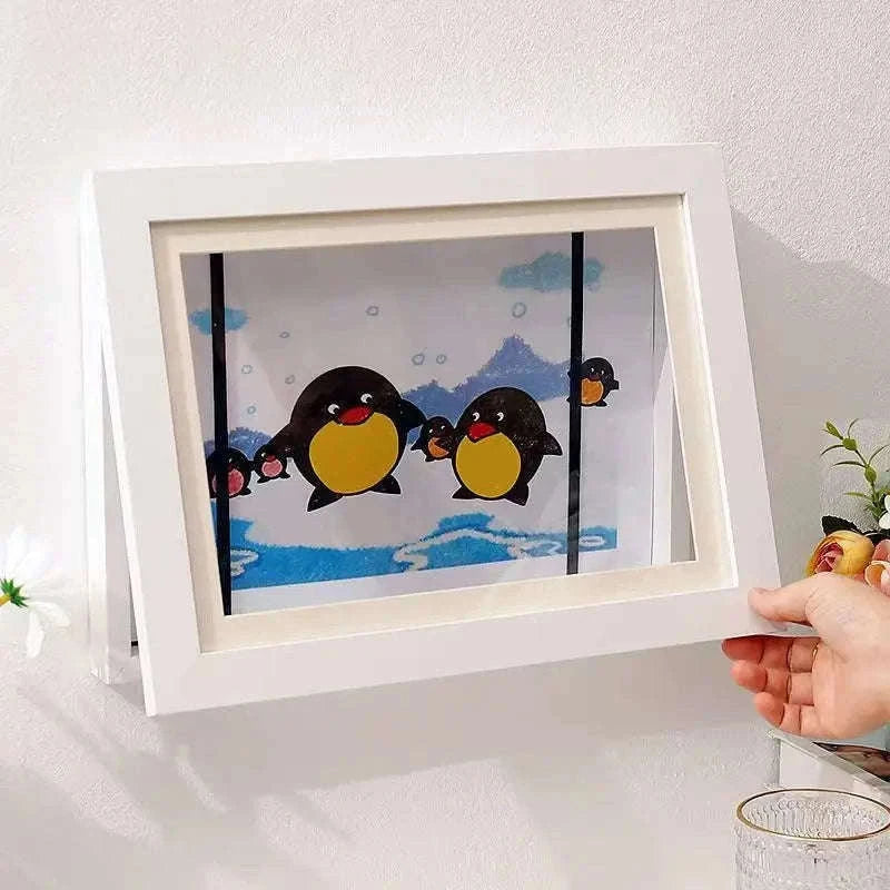 Magnetic Kids Art Frame for Photos, Drawings and Posters-white G3288A