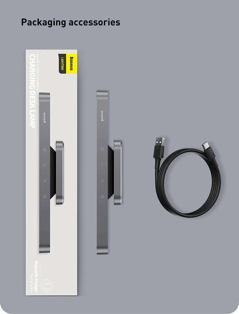 Magnetic LED Night Light with Stepless Dimming & 24H Battery-No adapter