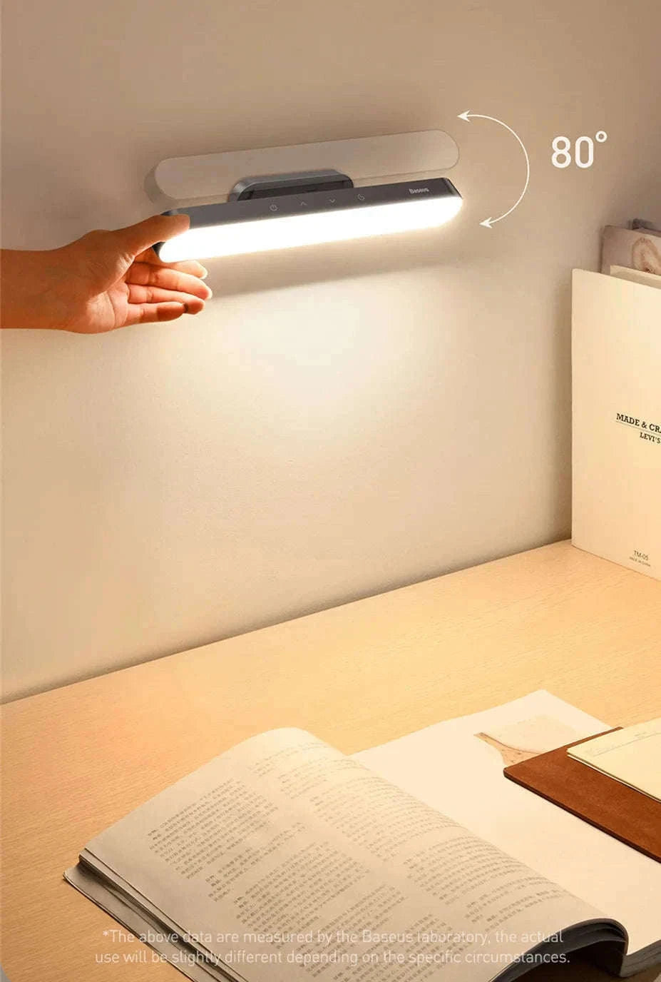 Magnetic LED Night Light with Stepless Dimming & 24H Battery-No adapter
