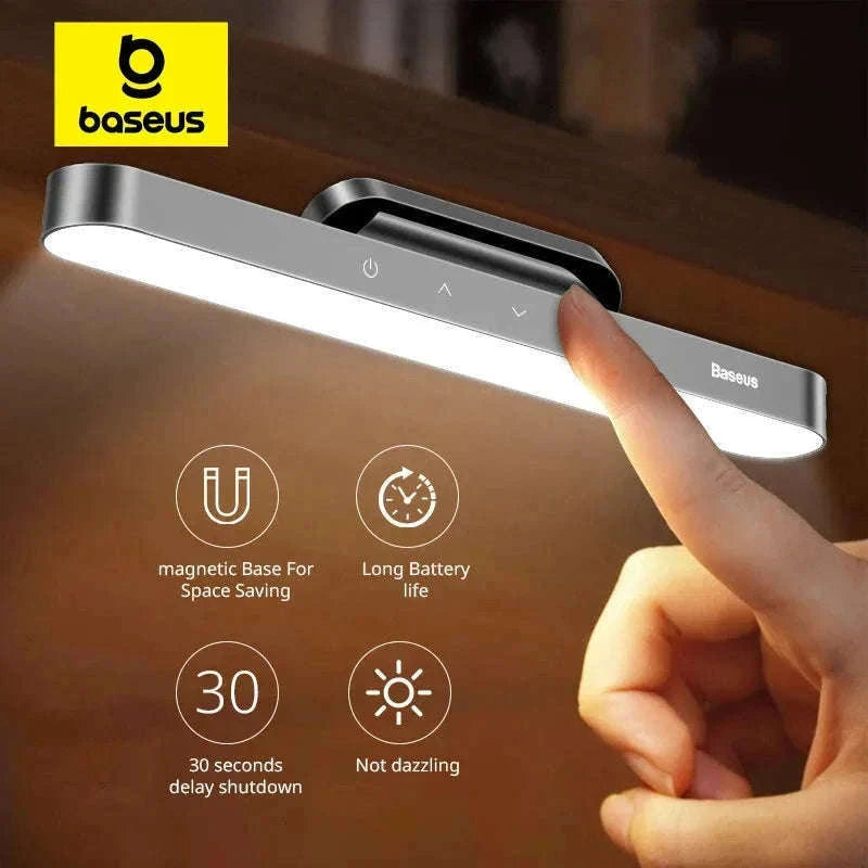 Magnetic LED Night Light with Stepless Dimming & 24H Battery-No adapter