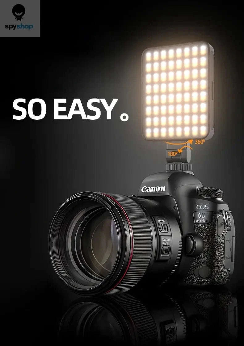 Magnetic Mini LED Ring Light Selfie Light-with Shoe Mount