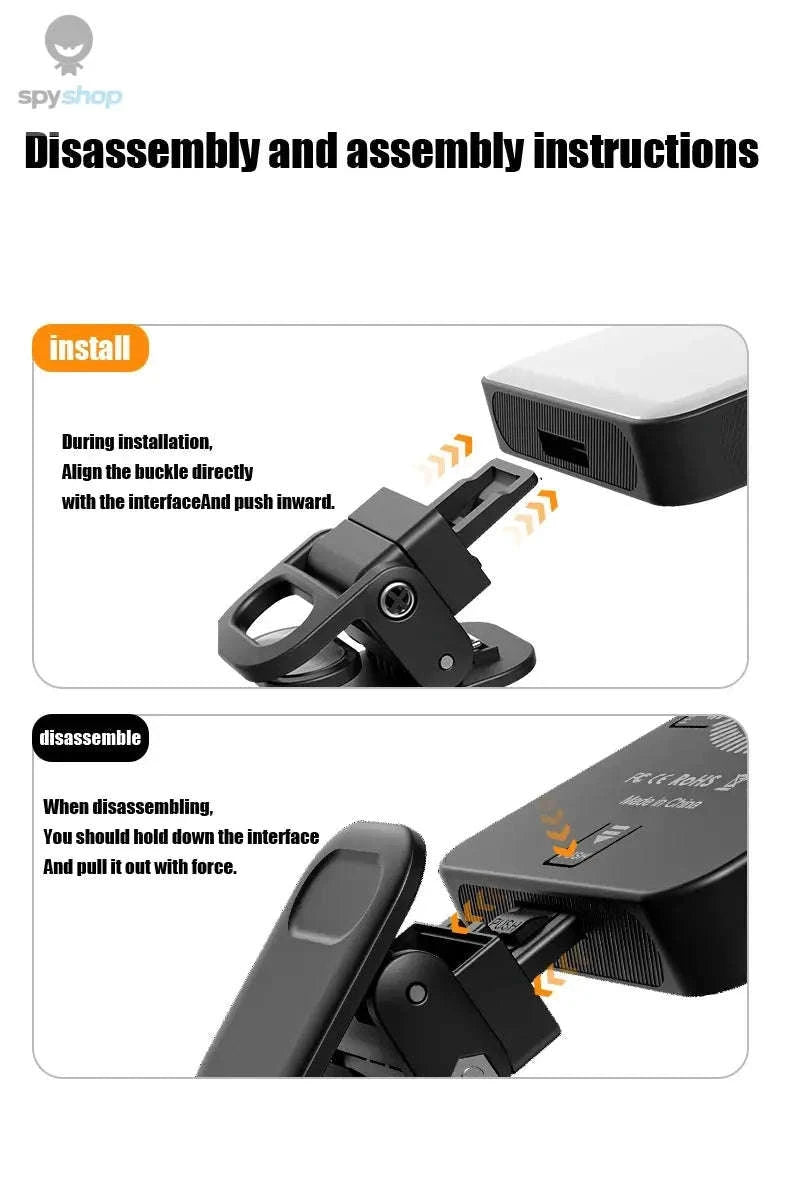 Magnetic Mini LED Ring Light Selfie Light-with Shoe Mount