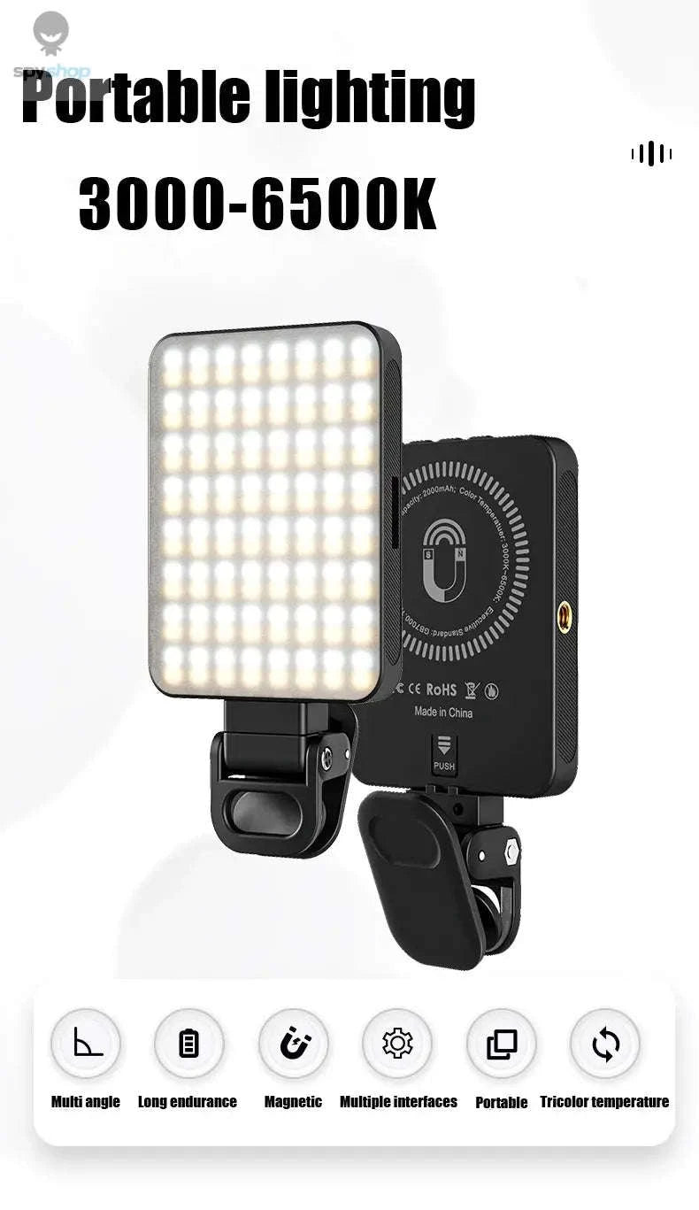 Magnetic Mini LED Ring Light Selfie Light-with Shoe Mount