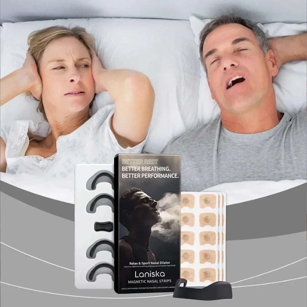 Magnetic Nasal Strip Kit for Easier Breathing and Snore Reduction-United States / 30PCS