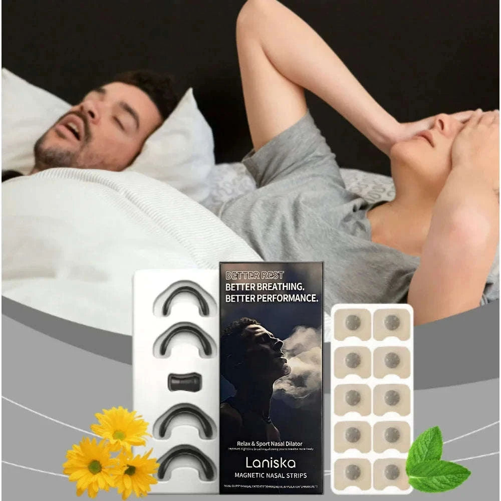 Magnetic Nasal Strip Kit for Easier Breathing and Snore Reduction-United States / 30PCS