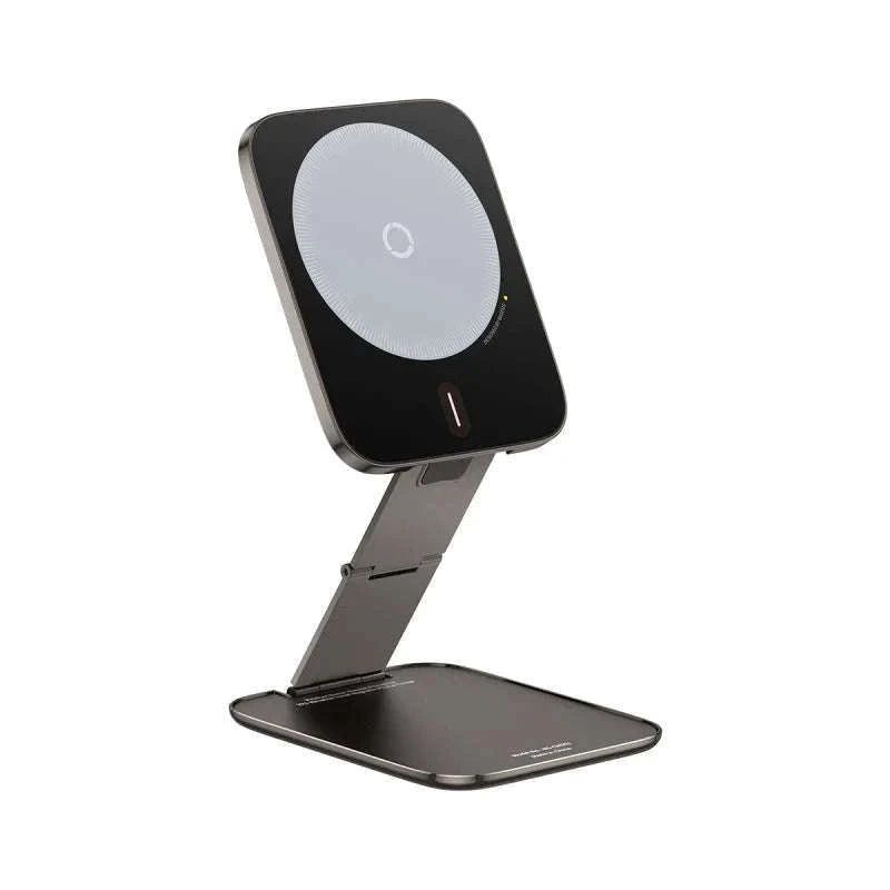Magnetic Phone Holder Stand for iPhone 12–16 Foldable 360° Mount-black