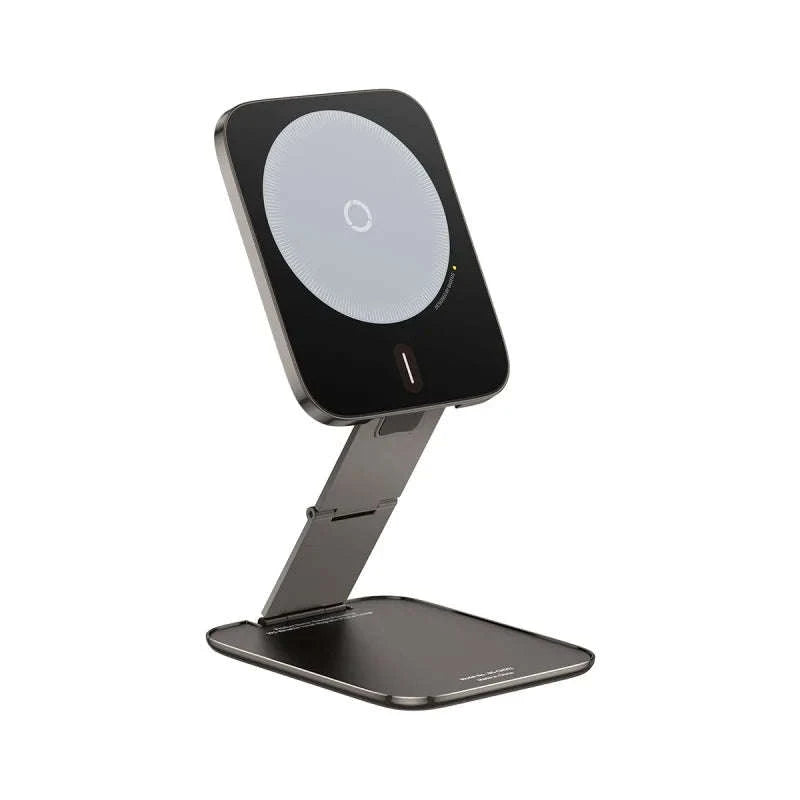 Magnetic Phone Holder Stand for iPhone 12–16 Foldable 360° Mount-black