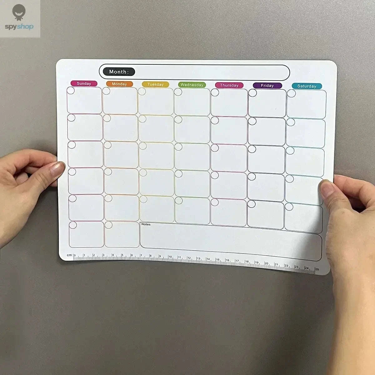 Magnetic Planner Fridge Magnets – Monthly & Weekly Dry-Erase Organization-Yellow