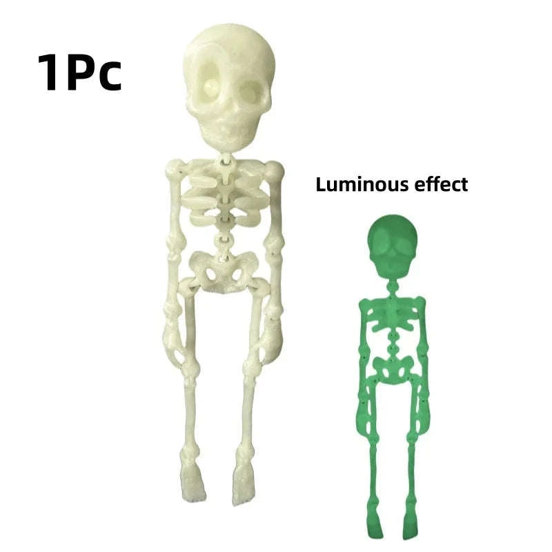 Magnetic Poseable Skull Fridge Magnet – Quirky Home & Kitchen Decor-1Pc style1-1 / China Mainland