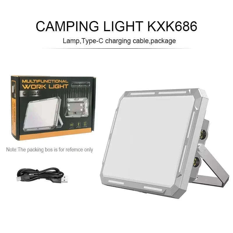 Magnetic Rechargeable LED Camping Light-W505 gray