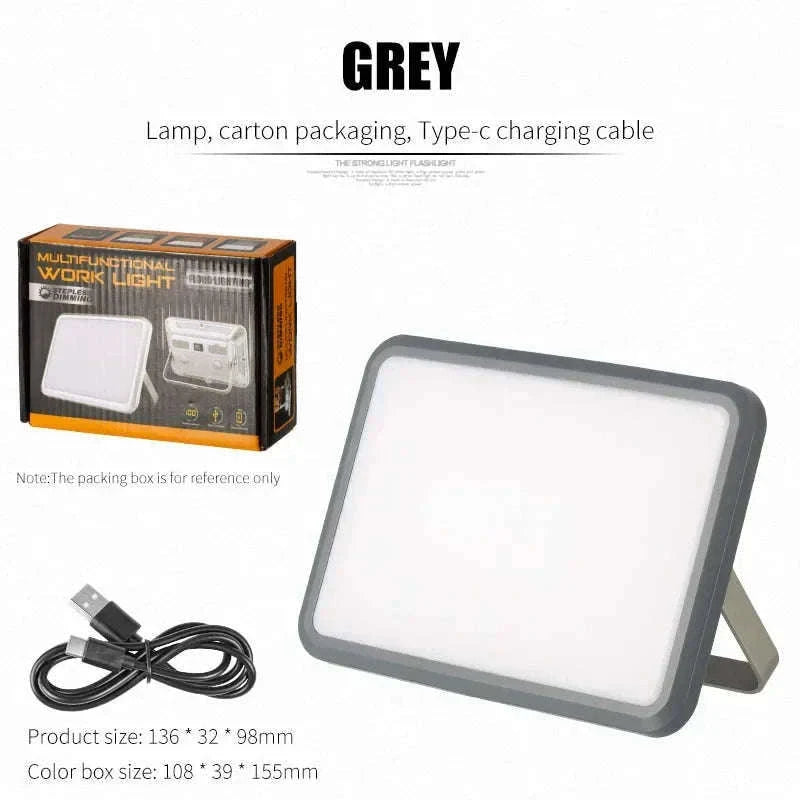Magnetic Rechargeable LED Camping Light-W505 gray