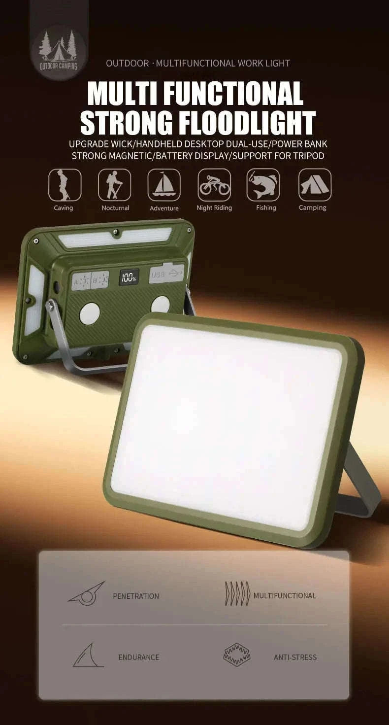 Magnetic Rechargeable LED Camping Light-W505 gray
