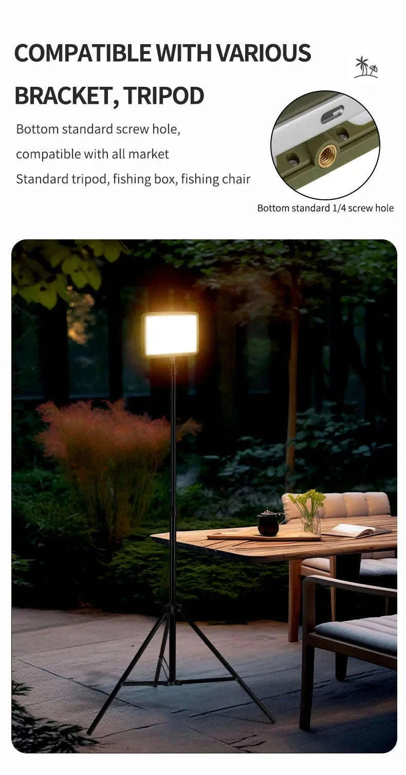 Magnetic Rechargeable LED Camping Light-W505 gray