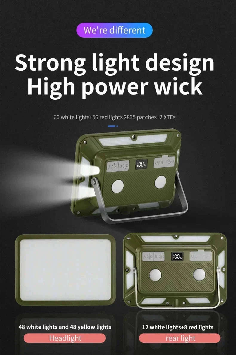 Magnetic Rechargeable LED Camping Light-W505 gray