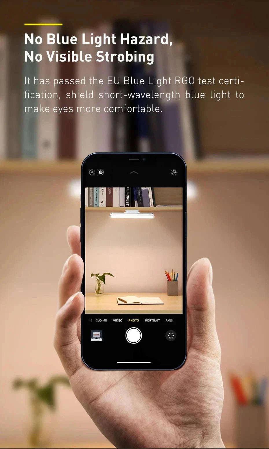 Magnetic Rechargeable LED Desk Light with Stepless Dimming-White