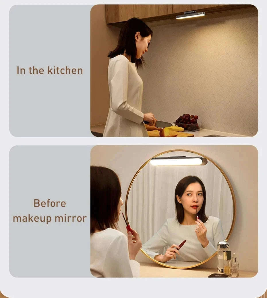 Magnetic Rechargeable LED Desk Light with Stepless Dimming-White