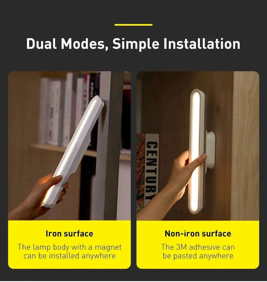 Magnetic Rechargeable LED Desk Light with Stepless Dimming-White