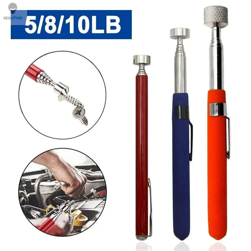 Magnetic Retractable Pickup Tool Set for Tight Spaces-10 pounds orange