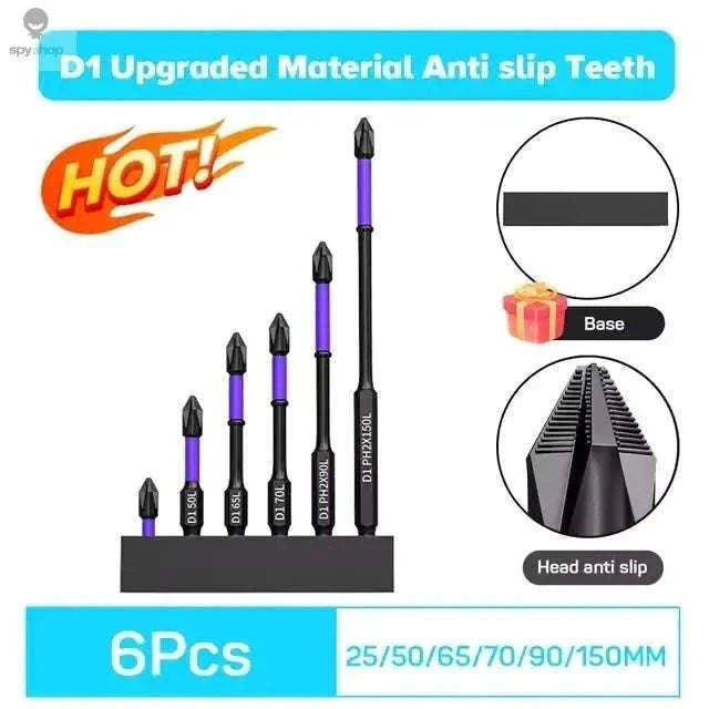 Magnetic Screwdriver Bit Set for Precise, Controlled Fastening-12 Pcs Set