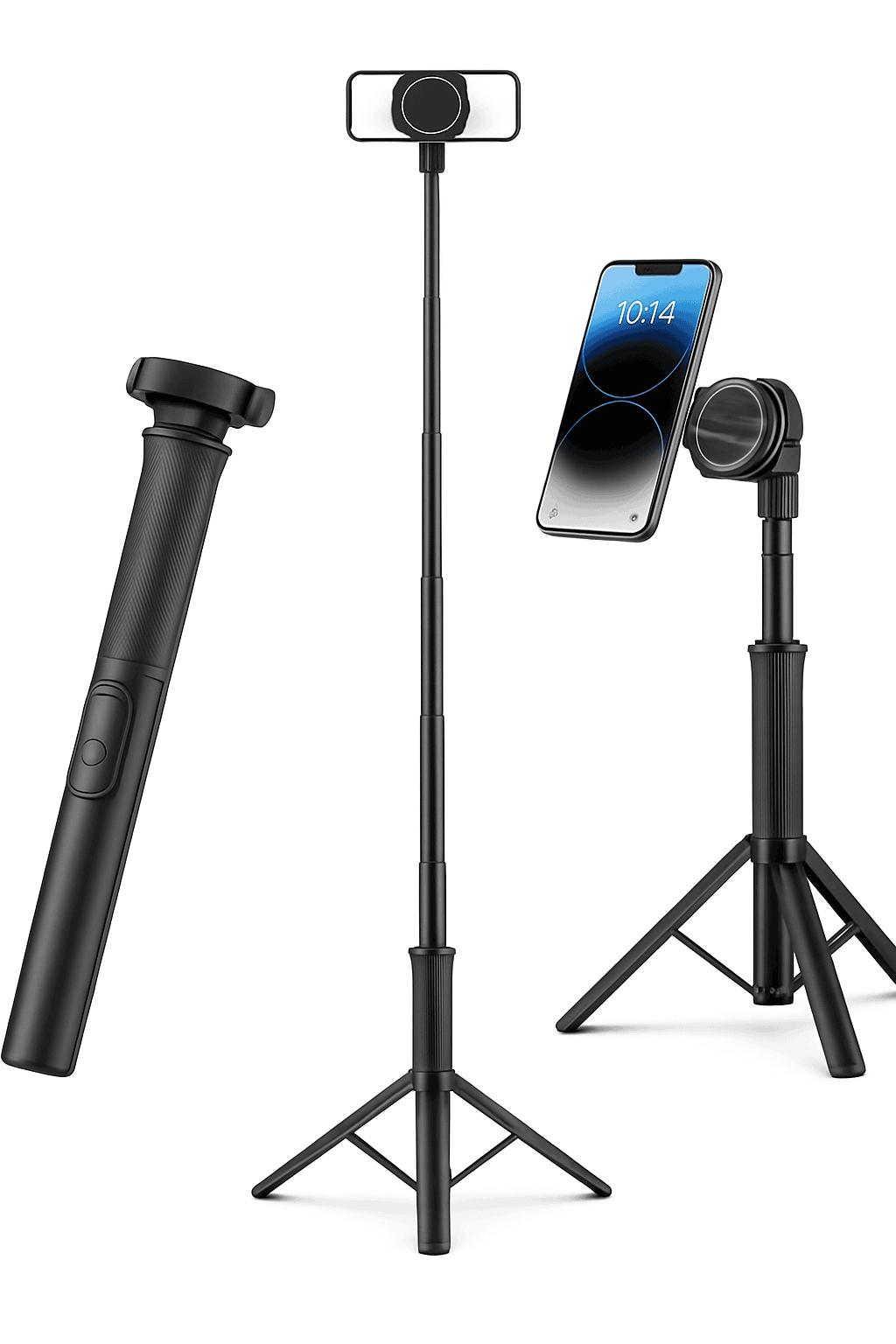 Magnetic Selfie Stick Tripod with Bluetooth Remote-Magnetic Tripod
