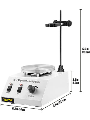 1L Heating Magnetic Stirrer Hot Plate with Stir Bar