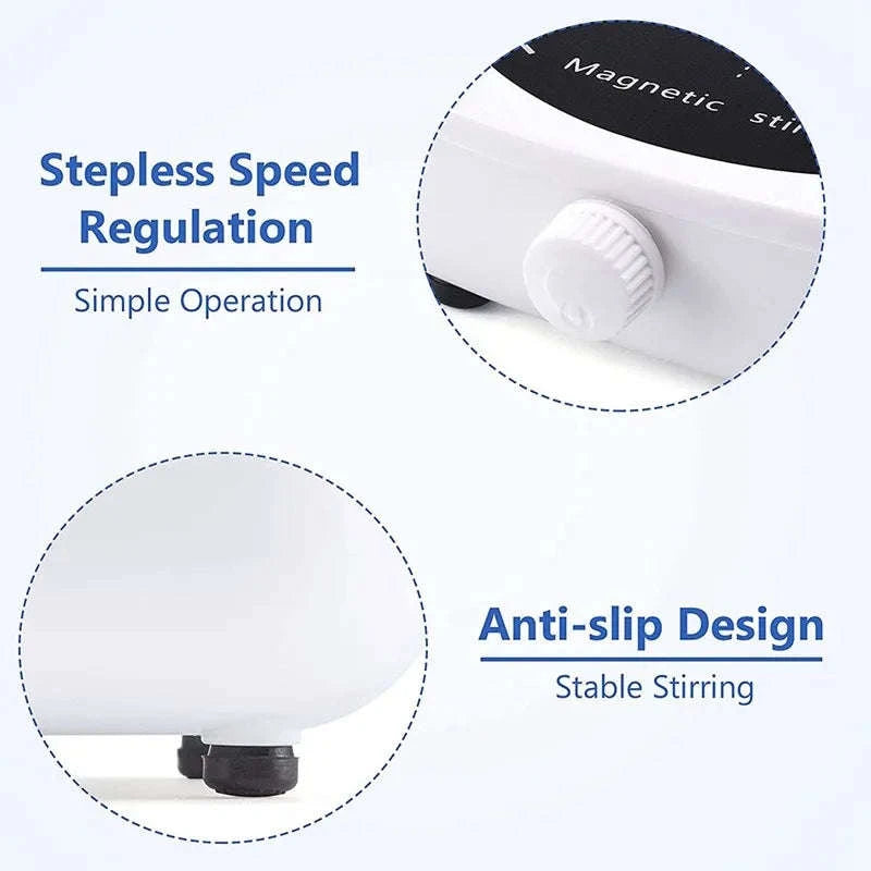 Magnetic Stirrer Mini Lab Portable Mixing Plate-No Plug