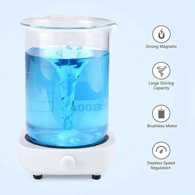 Magnetic Stirrer Mini Lab Portable Mixing Plate-No Plug