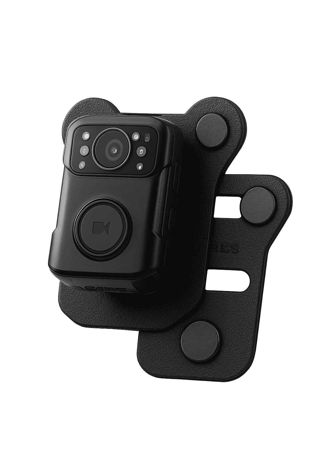Magnetic Suction Back Clip for Body-Worn Cameras Secure Dual Magnet Hold-as photo