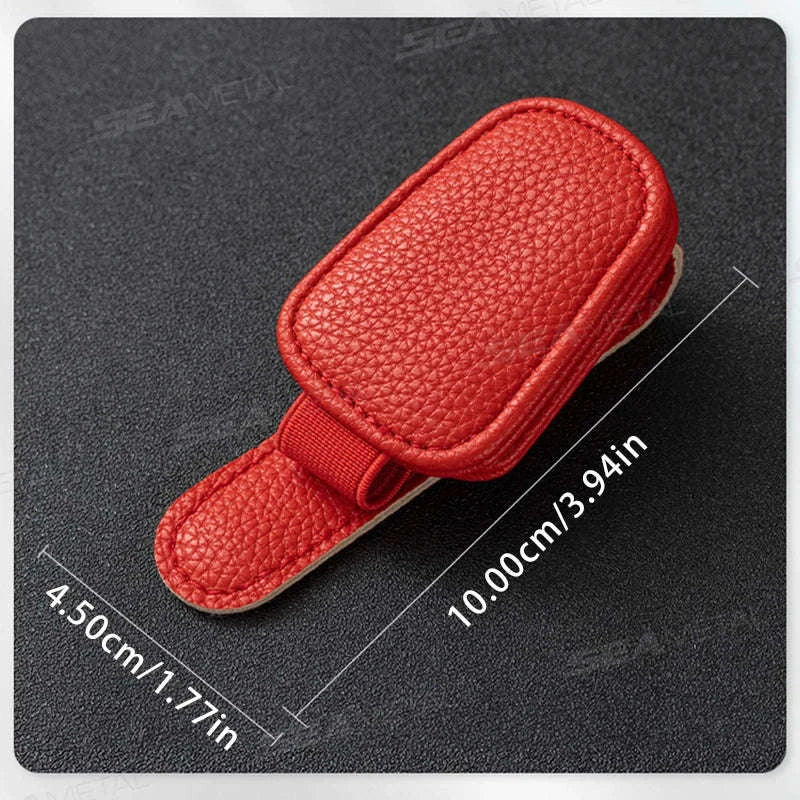 Magnetic Sunglasses Holder for Car Visor-Beige