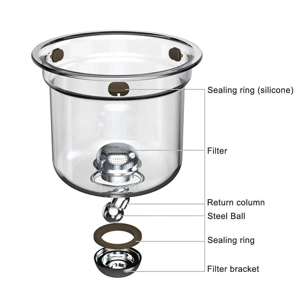 Magnetic Switch Glass Teapot-White	720ml