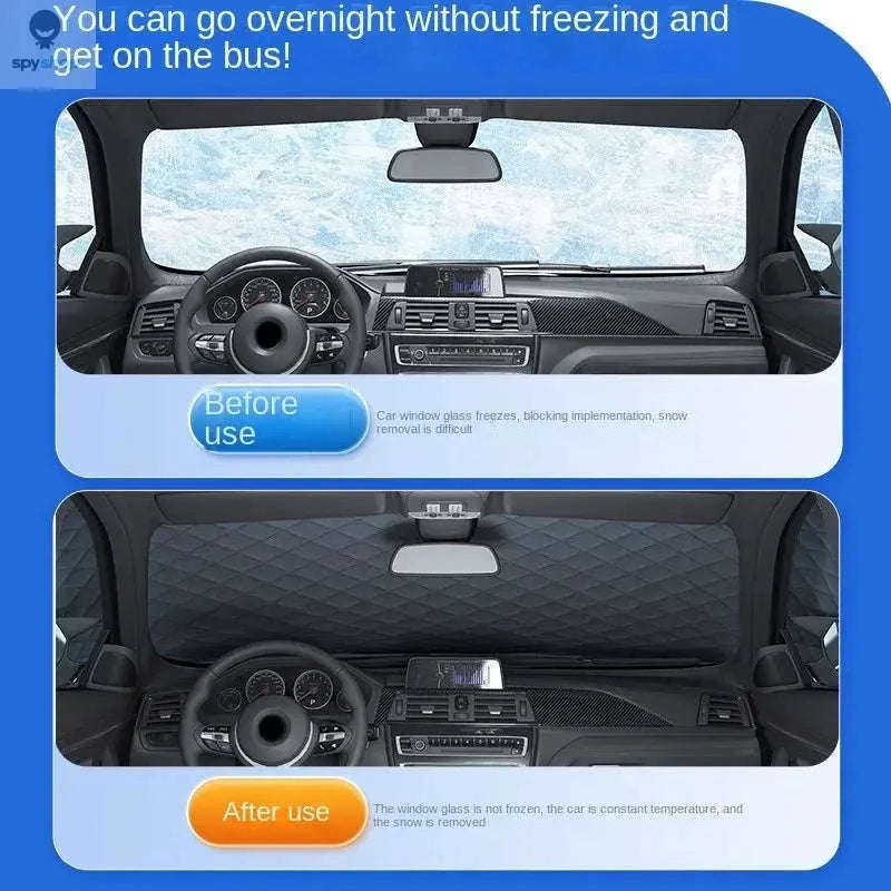 Magnetic Waterproof Car Windshield Sunshade Cover-No magnet small size