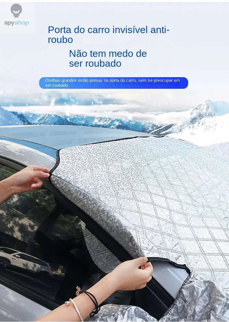 Magnetic Waterproof Car Windshield Sunshade Cover-No magnet small size