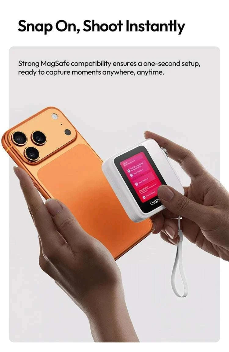 Magnetic Wireless Selfie Screen Monitor for Rear Camera Vlogging-VM02 Red / China Mainland