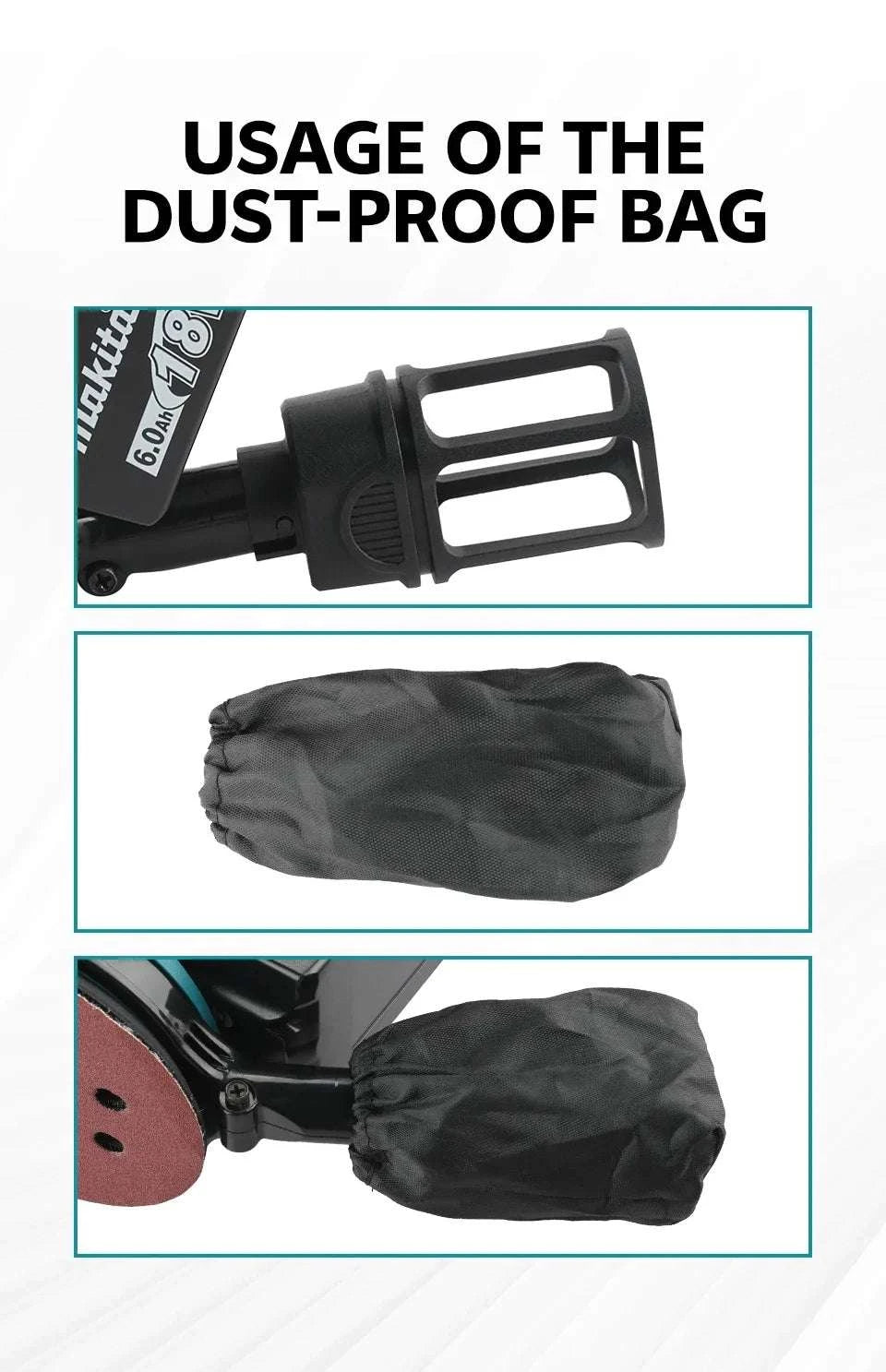 Makita 18V Cordless Random Orbit Sander for Smooth Wood Finishing-Naked Tool