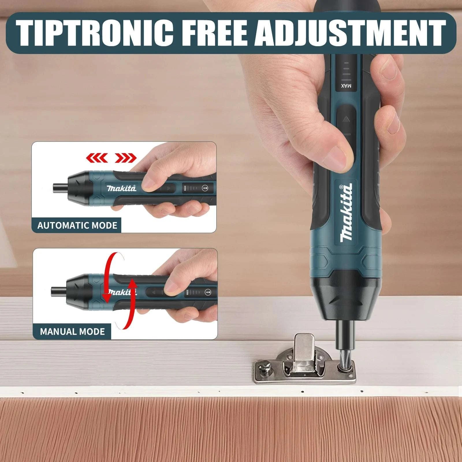Makita 3.6V Cordless Screwdriver 1/4" Mini Driver 2-5N.m Torque-a set