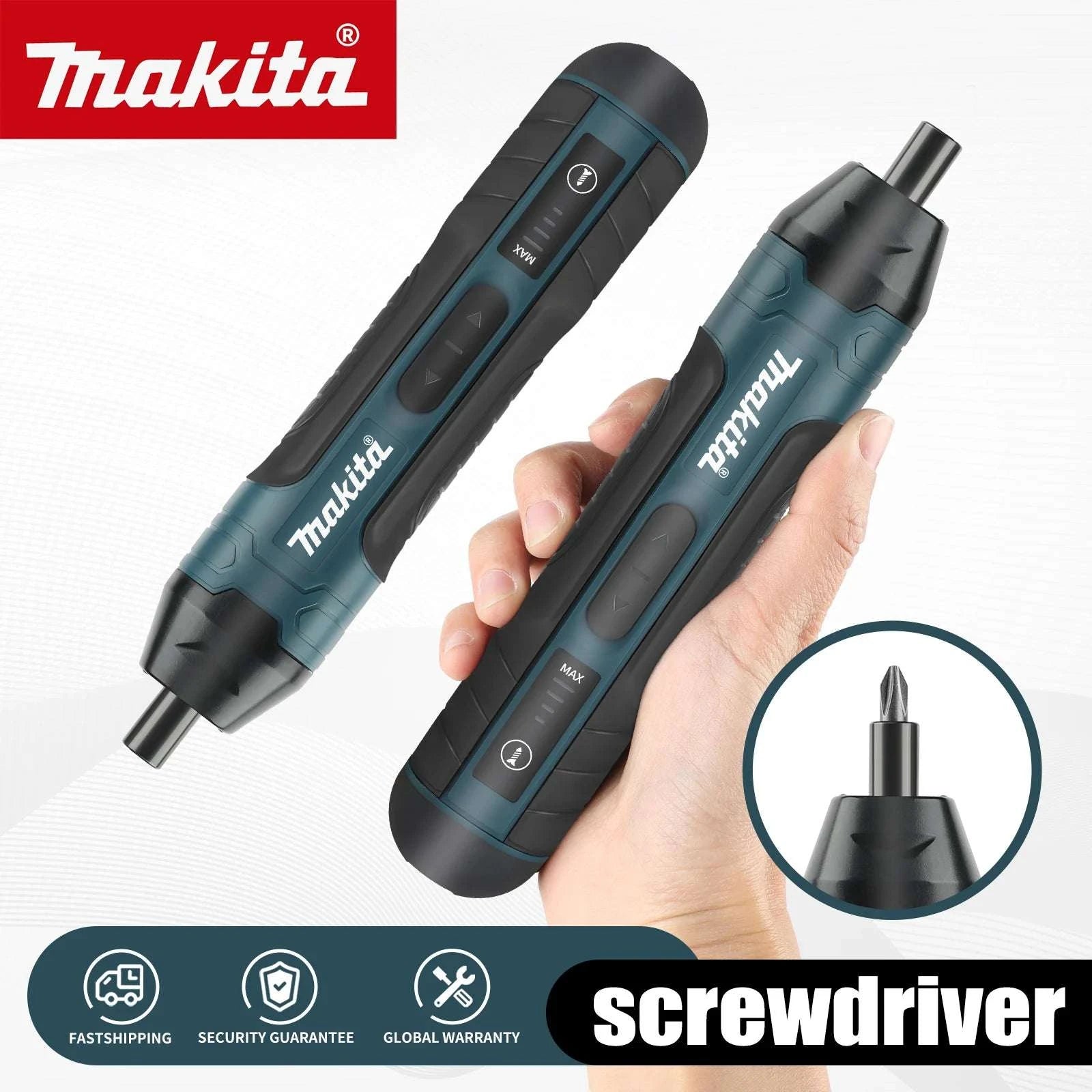 Makita 3.6V Cordless Screwdriver 1/4" Mini Driver 2-5N.m Torque-a set