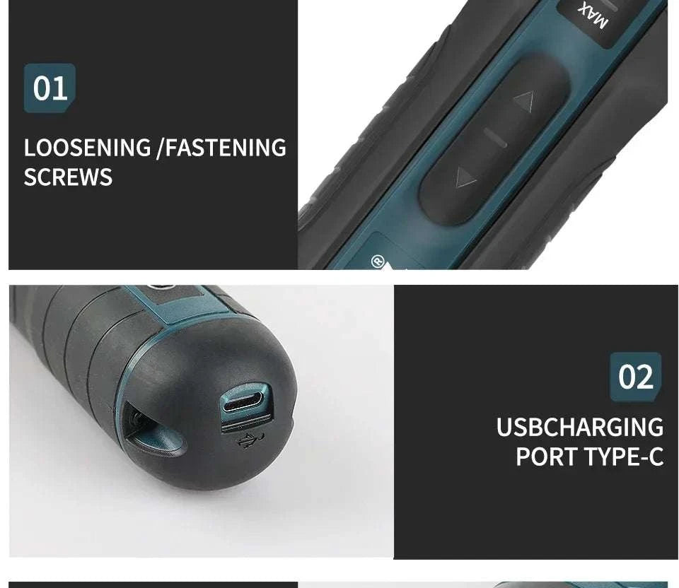 Makita 3.6V Cordless Screwdriver 1/4" Mini Driver 2-5N.m Torque-a set