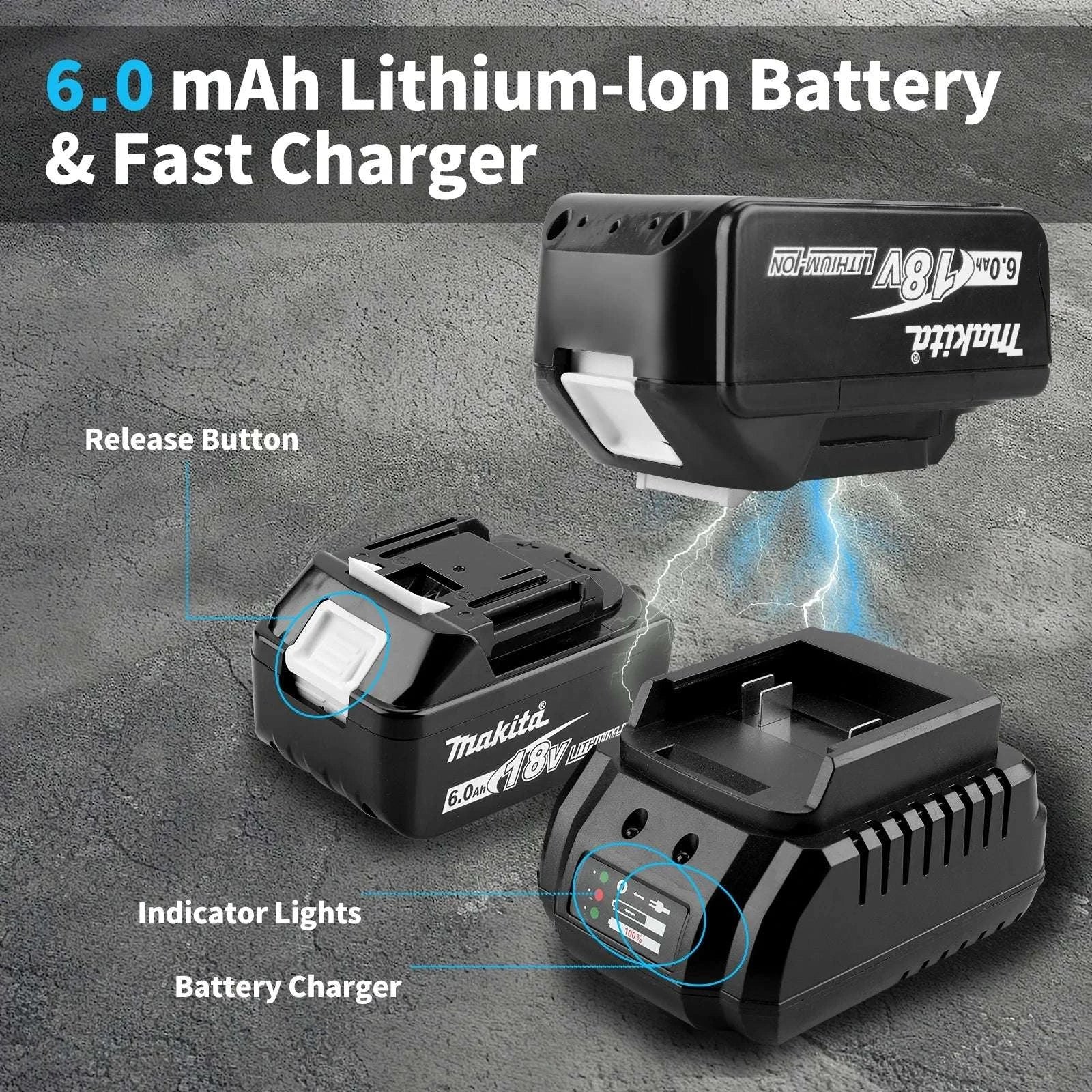 Makita DGA404 18V Brushless Variable Speed 125mm Angle Grinder-No Battery