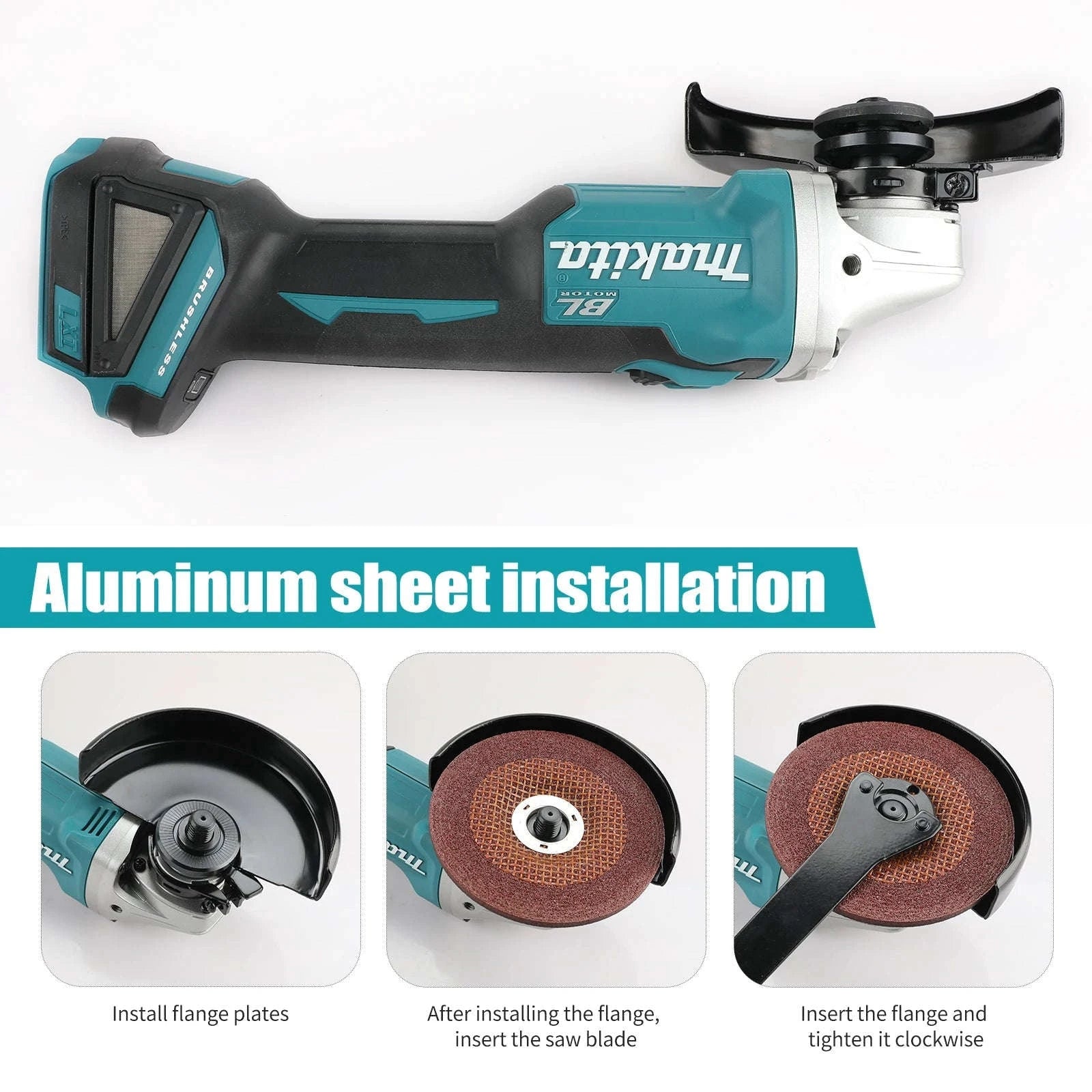 Makita DGA504 125mm Brushless Angle Grinder-bare machine