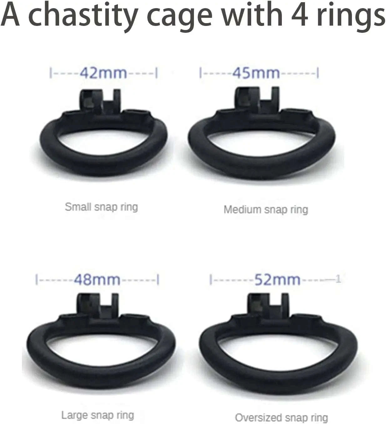 Male Chastity Cock Cage Waist Belt Set-S 90mm