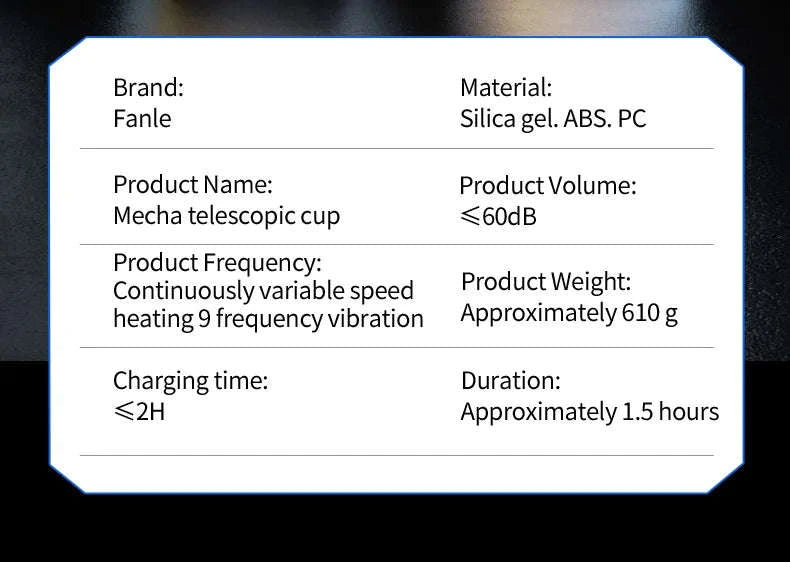 Male Masturbation Cup Telescopic Heated Sucking Masturbator-black