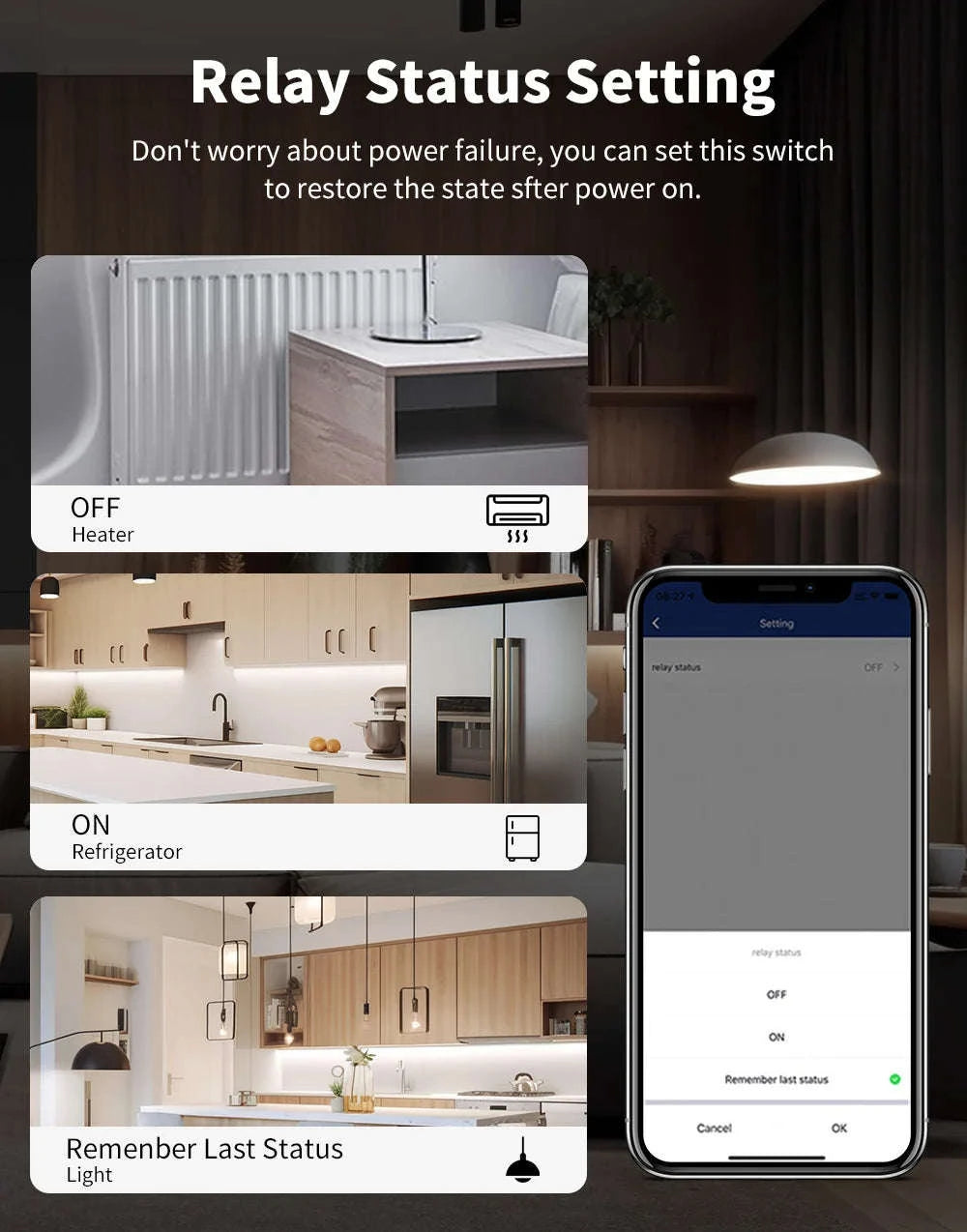 MANHOT WiFi 16A Smart Light Switch Module with Voice & App Control-2Pcs