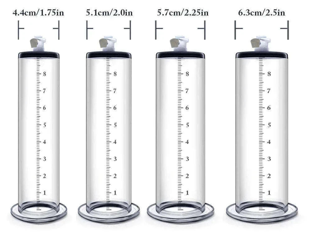 Manual Acrylic Penis Pump with Vacuum Control and Gauge-A5(4.4-30.5cm) kit