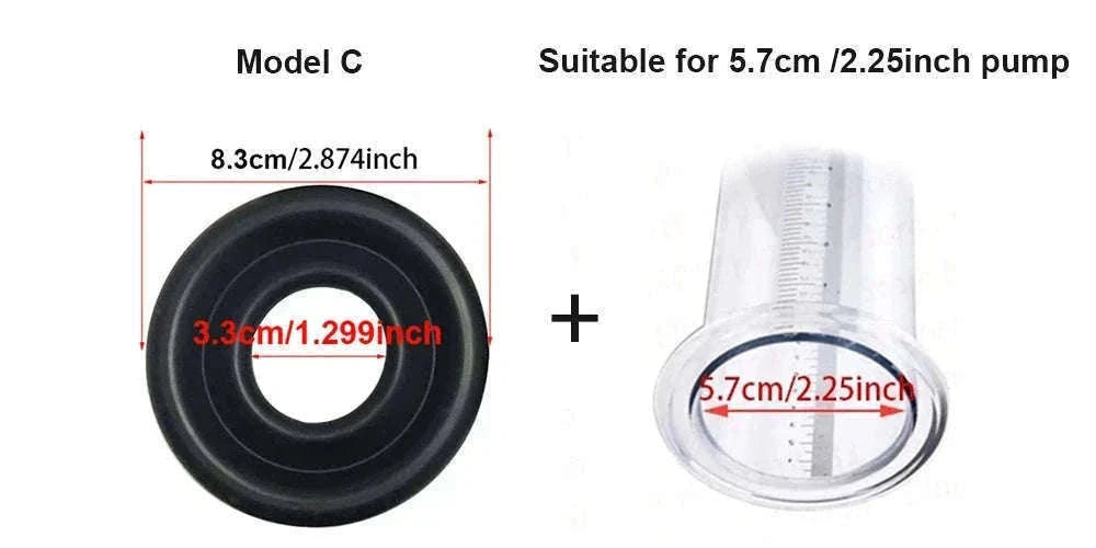 Manual Acrylic Penis Pump with Vacuum Control and Gauge-A5(4.4-30.5cm) kit
