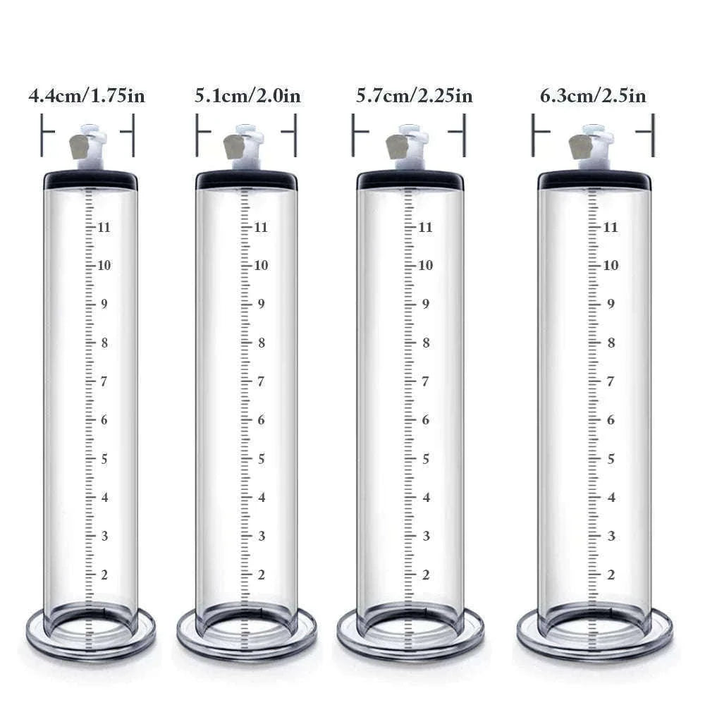 Manual Acrylic Penis Pump with Vacuum Control and Gauge-A5(4.4-30.5cm) kit
