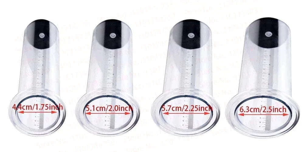 Manual Acrylic Penis Pump with Vacuum Control and Gauge-A5(4.4-30.5cm) kit