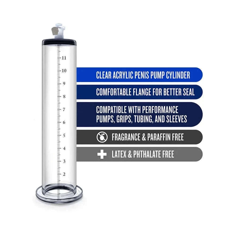Manual Acrylic Penis Pump with Vacuum Control and Gauge-A5(4.4-30.5cm) kit