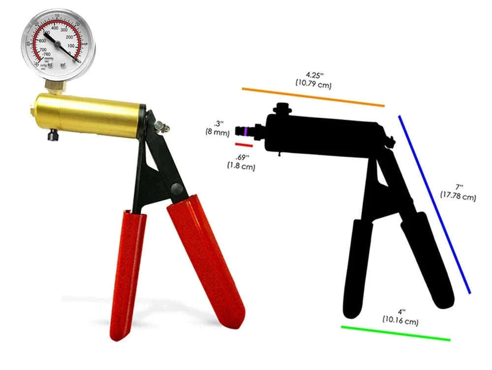 Manual Acrylic Penis Pump with Vacuum Control and Gauge-A5(4.4-30.5cm) kit