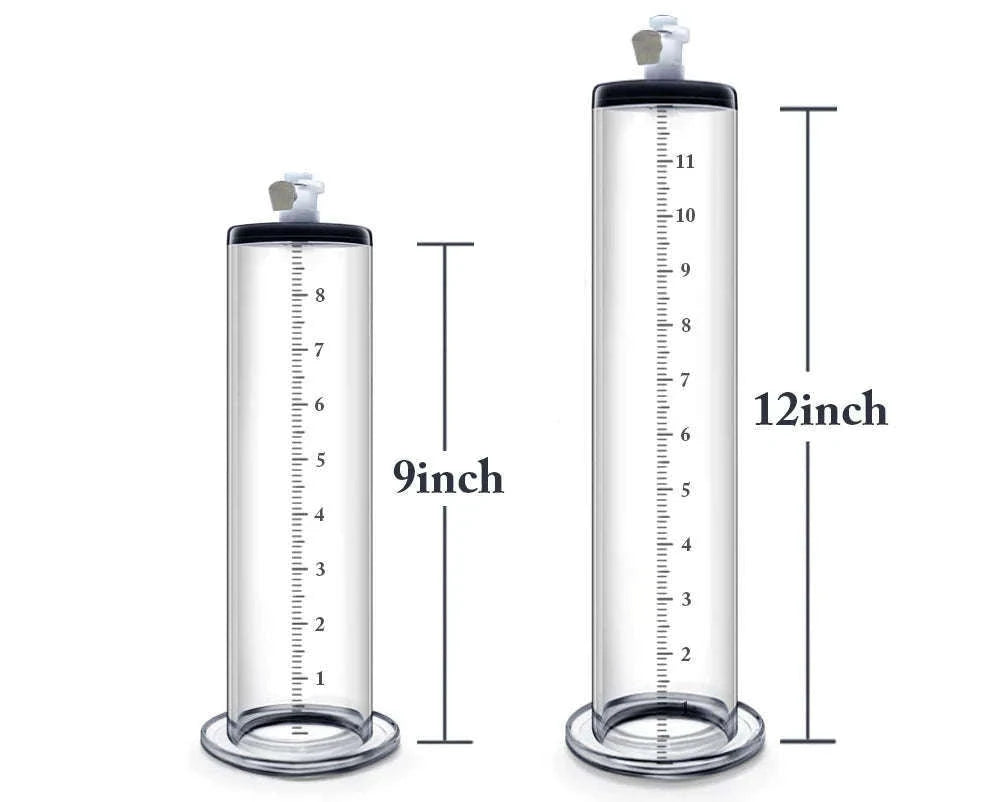 Manual Acrylic Penis Pump with Vacuum Control and Gauge-A5(4.4-30.5cm) kit